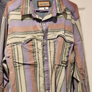 Remington Heavy snap up shirt size large